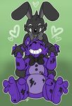  2017 animatronic bear five_nights_at_freddy&#039;s inkybk-art lagomorph machine mammal rabbit robot shadow_bonnie_(fnaf) shadow_freddy_(fnaf) video_games 