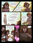  anthro breasts brown_fur brown_hair butt casual_nudity comic confusion dialogue dream duo edit female female/female fur hair heterochromia kissing long_hair male natani nude outside selfcest short_hair speech_bubble square_crossover thought_bubble tom_fischbach tree twokinds webcomic young zen_(twokinds) 