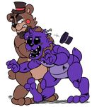  2017 animatronic bear bow_tie five_nights_at_freddy&#039;s five_nights_at_freddy&#039;s_2 hat inkybk-art machine male mammal robot shadow_freddy_(fnaf) toy_freddy_(fnaf) video_games 