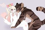  andogg anthro breasts crown duo featureless_breasts feline female fur hair male male/female mammal nude open_mouth smile tongue tongue_out watermark 