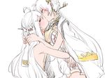  ara_han braid breasts elsword french_braid hua_ge_pi hug kiss long_hair multiple_girls sakra_devanam_(elsword) selfcest yama_raja_(elsword) yuri 