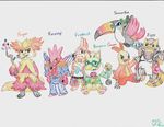  2017 age_difference amber_eyes arthropod avian beak bird black_eyes black_feathers black_fur blue_eyes blush bottomless brown_eyes brown_scales buoy canine chicken claws clothed clothing combusken crocodilian delphox duck_hunt_dog_(artist) eyewear fan_character feathers female floatzel flower fox fur glasses green_eyes grey_eyes grey_scales group hair hi_res hypno insect insect_wings krookodile looking_at_viewer male mammal military_uniform multicolored_fur mustelid nintendo open_mouth orange_feathers orange_fur pawpads pendulum plant pok&eacute;mon red_body red_feathers red_fur reptile scales scalie scizor shiny_pok&eacute;mon shorts simple_background size_difference smile stick tan_fur teeth tongue topless toucan toucannon traditional_media_(artwork) uniform vest video_games wand weasel white_background white_feathers white_fur wings yellow_feathers yellow_fur yellow_scales yoyo 