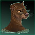  anthro brown_fur digital_media_(artwork) eyewear fossa fur glasses kevintheradioguy looking_at_viewer male mammal simple_background solo 