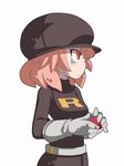  gloves hat lowres pokemon pokemon_(game) pokemon_hgss short_hair solo team_rocket_grunt yucopi 