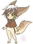  andogg anthro canine chibi clothed clothing featureless_crotch female fennec fox fur hair looking_at_viewer mammal solo standing 