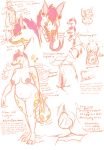  anthro ball_python big_breasts breasts canine clothing doberman dog egg female forked_tongue hybrid kirk_(paint) mammal model_sheet nude oviposition paint_(artist) pussy pussy_juice sketch solo tongue 