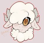  caprine gail headshot male mammal sheep sheep_(artist) 
