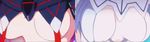  2girls animated animated_gif ass ass_shake black_gloves black_hair black_legwear bounce bouncing_breasts breasts cameltoe cleavage cleavage_cutout crotch female garter_straps gloves head_out_of_frame junketsu kill_la_kill kiryuuin_satsuki large_breasts long_gloves long_hair magic matoi_ryuuko midriff multicolored_hair multiple_girls navel red_hair senketsu skimpy skirt suspenders thigh_boots thighhighs thighs transformation two-tone_hair underboob white_gloves white_legwear 