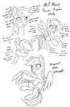  cutie_mark english_test equine eyelashes female feral friendship_is_magic hair hooves line_art mammal my_little_pony pegasus rainbow_dash_(mlp) smile solo tsitra360 wings 