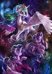  2017 assasinmonkey crying cutie_mark equine feathered_wings feathers female feral friendship_is_magic group hair hi_res hooves horn long_hair mammal multicolored_hair my_little_pony princess_celestia_(mlp) smile starlight_glimmer_(mlp) tears twilight_sparkle_(mlp) unicorn white_feathers winged_unicorn wings 