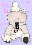  anthro bent_over caprine censored clothing gail male mammal panties presenting sheep sheep_(artist) underwear 
