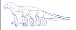  4_fingers alien claws comparing concepts female invalid_tag larger_female male mammal multi-armed multi-limbed multi_arm multi_armed multi_limb multi_limbed size_difference smaller_male trachycantotyrannus_(copyright) 