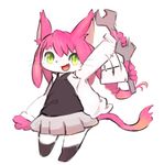  artist_request cat cat_busters furry green_eyes open_mouth pink_hair short_hair 