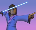  delta_rune fallen_child jedi lightsaber protagonist_(undertale) star_wars underforce undertale video_games youngbenkenobi 