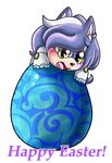  2017 blush chibi cute ear_piercing easter easter_egg egg fan_character fc female hedgehog holidays mammal nyurora piercing smile sonic_(series) ych 