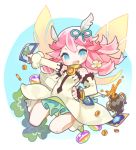  breasts character_request cygames dragalia_lost fairy nintendo notte_(dragalia_lost) pink_hair smile wings 