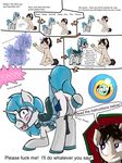  clothed clothing comic crossdressing equine fan_character friendship_is_magic frost_bright hi_res hypnosis killian_joy looking_at_viewer magic male male/male mammal mind_control my_little_pony penis public_humiliation sissyfication 