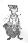  anthro balls canine disney drawning duo erection female fox judy_hopps lagomorph male mammal nick_wilde nude open_mouth penis pussy rabbit simple_background zootopia 