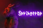 animatronic anthro bunny_costume clothing colored costume damaged damaged_body danger_alex_draw darkness dialogue digital_media_(artwork) five_nights_at_freddy&#039;s five_nights_at_freddy&#039;s_3 food green_body half-length_portrait half_an_ear hi_res humanoid killing lagomorph leporid looking_at_viewer machine male mammal meat name_in_dialogue neon neon_lights notched_ear portrait purple_light rabbit red_light ribs robot sadistic_smile scottgames simple_background smile smiling_at_viewer solo springtrap_(fnaf) william_afton_(fnaf) wounded yellow_body