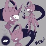  animated animated_gif crossover dark_matter_(kirby) grey_background kirby_(series) looking_at_viewer mega_mewtwo_y mewtwo one-eyed outline pokemon pokemon_(creature) pokemon_focus possessed skewedcanvas third_eye white_outline 