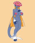 alien big_breasts breasts felid feline female flower furball gem genitals hi_res horn mammal nipples nokuri plant tail tail_mouth unusual_anatomy unusual_tail vines vulva