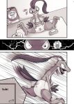 3_panel_comic 3_tails 3_toes 4_fingers absurd_res animal_feet bathroom bodily_fluids borderless_panel changing_mat claws clean_diaper close-up clothed clothing comic constricted_pupils countershade_body countershade_face countershade_neck countershade_torso countershading cutaway desperation detailed_background diaper diaper_change diaper_changing_supplies diaper_fetish diaper_only diaper_package diaper_use digital_drawing_(artwork) digital_media_(artwork) dino_evergreen dinosaur door door_handle doorknob dromaeosaurid dutch_angle electricity elumagedosuko emanata eye_focus fan_character feet finger_claws fingers first_page floor generation_3_pokemon genital_fluids glistening glistening_body glistening_eyes greyscale grovyle hallux hands_on_crotch hands_on_own_crotch head_leaf hi_res humanoid_hands leaf leaf_tail leaves_on_arms leaves_on_body lightning male monochrome multi_tail nintendo omorashi open_mouth panel_overlap parallel_speed_lines pokemon pokemon_(species) prehistoric_species pupils putting_on_diaper realization reptile running scalie screaming semi-anthro shocked sitting small_comic small_pupils solo speed_lines stripes sweat sweatdrop tail theropod thought_bubble toe_claws toes toilet tongue topless unclean_diaper underbelly urine used_diaper wall_(structure) wearing_diaper wet_diaper