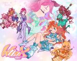  6+girls adapted_costume ahoge aisha_(winx_club) animal_ear_fluff animal_ears aqua_boots aqua_bow aqua_bowtie aqua_eyes aqua_shirt aqua_skirt aqua_wrist_cuffs arm_up asian asymmetrical_hair bare_arms bare_shoulders bell bird_girl bird_wings blonde_hair bloom_(winx_club) blue_boots blue_bow blue_bowtie blue_brooch blue_eyes blue_hair blue_shorts blue_skirt blue_wrist_cuffs blunt_bangs boots bow bow_legwear bowtie bra breasts brooch brown_eyes brown_hair bubble cat_ears cat_girl cat_tail center_opening chocofish claws cleavage closed_eyes closed_mouth colorful_background copyright_name crossed_legs dark-skinned_female dark_skin detached_sleeves determined dog_ears double_bun double_v dress elbow_gloves elbow_on_arm eyelashes eyeshadow feathered_wings floppy_ears flora_(winx_club) footwear_ribbon gloves green_bow green_bowtie green_brooch green_eyes green_shirt hair_bun hair_intakes hair_ornament hair_scrunchie hair_tie hairclip halter_shirt halterneck hand_on_own_hip hands_on_own_chin headphones heart heart_bracelet heart_brooch heart_wand high-waist_skirt high_heel_boots high_heels high_ponytail highres holding holding_wand holding_weapon insect_wings instagram_username jewelry kemonomimi_mode lace-trimmed_bra lace-trimmed_dress lace-trimmed_footwear lace-trimmed_skirt lace-trimmed_sleeves lace_trim leg_ribbon leg_up light_particles lying magical_girl makeup medium_dress midriff miniskirt multicolored_hair multiple_girls musa_(winx_club) on_stomach one_eye_closed open_mouth orange_bow orange_bowtie own_hands_together parody parted_bangs parted_lips pink_bow pink_dress pink_eyeshadow pink_hair pink_scrunchie pink_shirt pink_shoes pink_skirt pink_wrist_cuffs pleated_skirt ponytail pumps purple_boots purple_bow purple_bowtie purple_dress purple_eyes purple_gloves purple_wings rabbit_ears red_bow red_ribbon red_wings ribbon roxy_(winx_club) scrunchie shirt shoes short_dress short_hair short_shorts shorts shorts_under_skirt single_wrist_cuff sitting skirt skirt_set smile sparkle stella_(winx_club) streaked_hair striped_clothes striped_shirt striped_skirt tail tail_bell tail_bow tail_ornament tan tecna_(winx_club) thigh_boots thigh_strap tiger_ears tiger_girl tiger_tail tokyo_mew_mew transparent_wings twitter_username two-tone_hair underwear v v-shaped_eyebrows vertical-striped_clothes vertical-striped_shirt vertical-striped_skirt very_dark_skin wand watermark wavy_hair weapon white_ribbon wings winx_club wrist_cuffs yellow_eyeshadow yellow_shirt yellow_skirt yellow_sleeves 