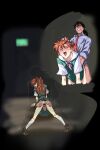  1boy 1girl age_difference amondetauro anus ass blue_shirt clenched_teeth doggystyle grabbing_another&#039;s_ass grabbing_another&#039;s_hair green_skirt green_vest groping hetero highres interface_headset_(evangelion) invisible_penis kaji_ryouji long_hair mature_male neon_genesis_evangelion open_mouth orange_hair pussy school_uniform sex shirt skirt smile souryuu_asuka_langley teeth tokyo-3_middle_school_uniform uncensored vaginal vest white_shirt 