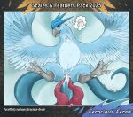2025 2_penises after_sex animal_genitalia animal_penis articuno avian beak blue_body blue_eyes bodily_fluids butt claws cloaca cum cum_in_cloaca cum_inside cum_on_feathers cum_on_leg egg english_text eyelashes feathered_wings feathers feet female feral ferocious_ferals generation_1_pokemon genital_fluids genitals hemipenes hi_res horizontal_cloaca legendary_pokemon looking_at_viewer lying mouth_closed multi_genitalia multi_penis nintendo offscreen_character on_back penis pokemon pokemon_(species) presenting presenting_cloaca presenting_hindquarters signature simple_background solo spread_legs spread_wings spreading tail talons tapering_penis text thought_bubble toes url wings