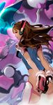  adapted_costume akito1179 arm_cannon arms_behind_back ass blue_leotard boots bracer breasts brown_eyes brown_hair closed_mouth covered_nipples d.va_(overwatch) finger_on_trigger from_behind gatling_gun gloves gun headphones highleg highleg_leotard holding holding_gun holding_weapon legs_apart leotard lips long_hair looking_at_viewer looking_back mecha medium_breasts meka_(overwatch) nose overwatch pauldrons shoulder_blades shoulder_pads skin_tight solo thigh_boots thigh_strap thighhighs thong_leotard weapon white_footwear white_gloves 