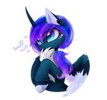  alpha_channel blue_eyes cosmic_hair equine feathered_wings feathers friendship_is_magic horn magnaluna mammal my_little_pony princess_luna_(mlp) simple_background transparent_background winged_unicorn wings 