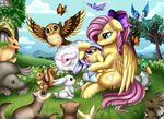  2017 absurd_res ambiguous_gender arthropod avian bird butterfly caprine duck equine fan_character female feral fluttershy_(mlp) friendship_is_magic hi_res insect mammal marine mouse my_little_pony owl pegasus pinniped pridark rodent seal sheep squirrel tagme wings 