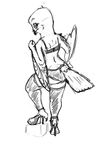  ambiguous_gender anthro avian beak biped bird bra cheek_tuft claws clothed clothing digital_drawing_(artwork) digital_media_(artwork) feather_tuft feathered_wings feathers feet fist footwear greyscale hand_on_hip head_tuft high_heels legwear lingerie looking_at_viewer looking_back monochrome nyar owl panties pinup pose rear_view shoes simple_background sketch smile snowy_owl solo standing step_pose stockings tail_feathers talons thigh_highs toe_claws toes tuft underwear white_background winged_arms wings 