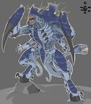  alien dannyg hive_tyrant hooves male open_mouth ribcage sharp_teeth simple_background solo standing teeth tentacles tongue warhammer_(franchise) 