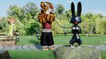  3d_(artwork) beach blender_(software) canine digital_media_(artwork) disney feline fox judy_hopps kung_fu_panda lagomorph mammal master_tigress nick rabbit rubber rubber_(artist) seaside tiger wilde zootopia 