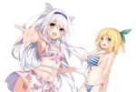  bikini cleavage digital_version mishima_kurone rokudenashi_majutsu_koushi_to_kinki_kyouten rumia_tingel sistina_fibel swimsuits transparent_png 