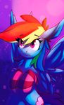  1deathpony1 cutie_mark equine eyelashes female feral friendship_is_magic mammal my_little_pony pegasus rainbow_dash_(mlp) solo wings 