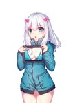  cleavage eromanga-sensei izumi_sagiri open_shirt yuwan_2333 