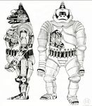  concept_art diagram giant_robot kaijuu king_kong_(series) mecha mechani-kong no_humans official_art robot science toho_(film_company) x-ray 