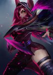  1girl breasts highres league_of_legends pink_hair solo tagme thighs xayah 