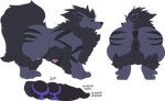  2017 alpha_channel animal_genitalia animal_penis anus arcanine balls big_balls big_butt black_fur black_sclera breasts busty_feral butt canine_penis feral fur herm huge_balls hybrid hyper hyper_anus hyper_penis impaledwolf intersex mammal mane model_sheet monster multi_breast nintendo penis pok&eacute;mon purple_eyes pussy ribbed_penis thick_thighs video_games 