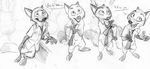  2017 anthro barefoot black_and_white canine clothed clothing dialogue disney english_text fox male mammal monochrome monoflax necktie nick_wilde open_mouth open_smile simple_background sketch sketch_page smile solo text traditional_media_(artwork) white_background zootopia 