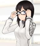  1girl glasses hayasui_(kantai_collection) kantai_collection personification solo 
