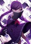  1girl danganronpa fukawa_touko glasses jenevan long_hair solo 