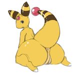  ampharos big_butt butt female looking_at_viewer nintendo plump_labia pok&eacute;mon pussy solo somnamg tagme video_games yellow_skin 