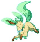  2015 alpha_channel digital_media_(artwork) eeveelution leafeon leafon nintendo paws pok&eacute;mon pok&eacute;mon_(species) ravoilie simple_background solo transparent_background video_games 