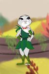  2017 anthro crossover disney female gokhan16 judy_hopps lagomorph mammal rabbit samurai_jack simple_background zootopia 