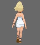  1girl animated beauty_(pokemon) blonde_hair pokemon pokemon_(game) pokemon_sm white_dress yellow_eyes 