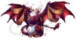  2015 alpha_channel claws digital_media_(artwork) dragon feral flight_rising hair membranous_wings pearlcatcher_dragon ravoilie red_eyes red_hair simple_background sitting solo transparent_background wings 