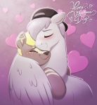 &lt;3 2019 backwards_baseball_cap baseball_cap blush duo english_text equine eyes_closed fan_character feral hair hat hi_res holidays male mammal my_little_pony pegasus selenophile smile text valentine&#039;s_day wings 